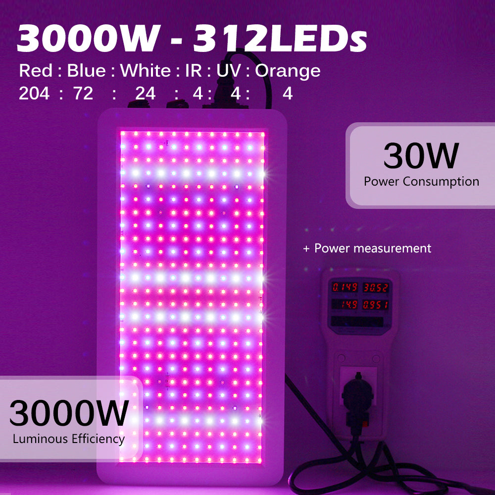 Growing Lamps Led Grow Light 2000w 3000w Full Spectrum Double Switch