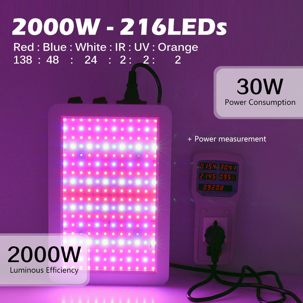 Growing Lamps Led Grow Light 2000w 3000w Full Spectrum Double Switch