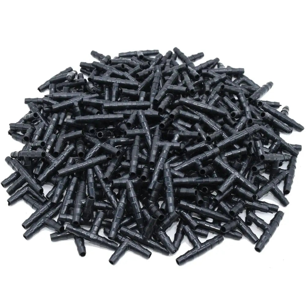 SPRYCLE 20-100PCS 1/4 Inch Connector Joint Tee Drip Irrigation Dripper