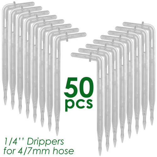 SPRYCLE 20-100PCS 1/4 Inch Connector Joint Tee Drip Irrigation Dripper