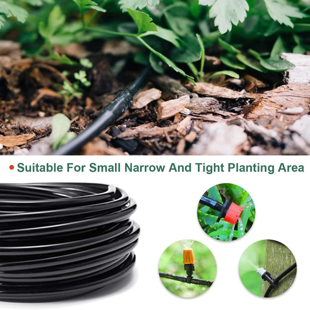 Garden Watering 4/7mm Hose PVC Micro Irrigation Pipe 1/4'' Tubing