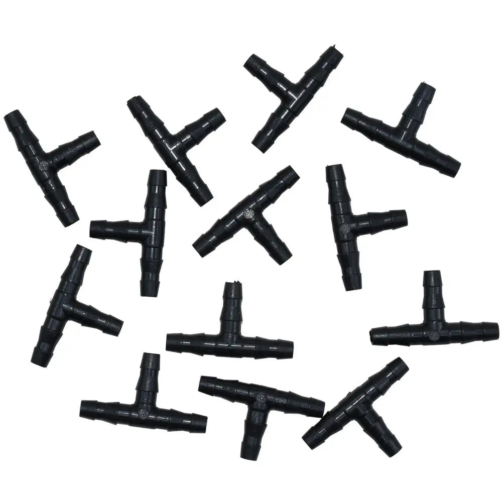 SPRYCLE 20-100PCS 1/4 Inch Connector Joint Tee Drip Irrigation Dripper
