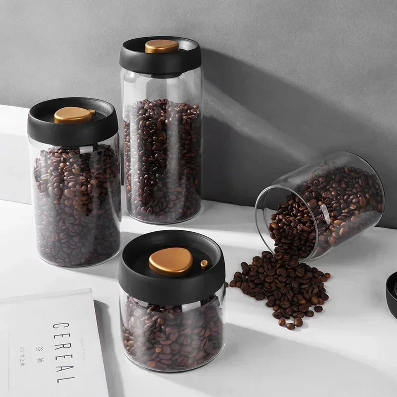 Coffee Can Manual Vacuum Moisture-proof Storage Jar Kitchen High
