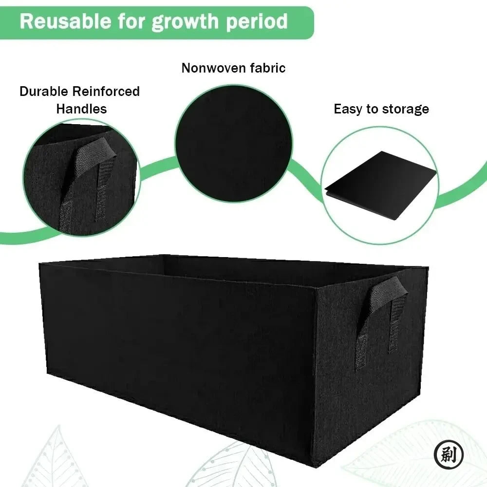 Square Felt Growing Bucket Plant Growth Bag Multi-Functional Vegetable