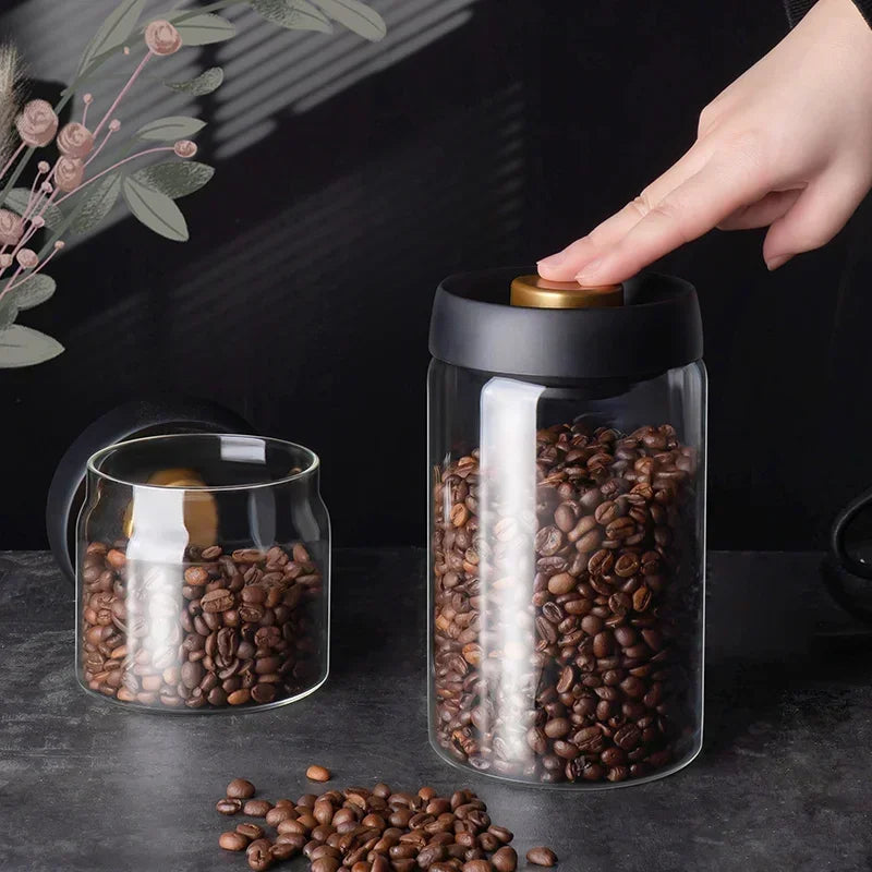 Coffee Can Manual Vacuum Moisture-proof Storage Jar Kitchen High