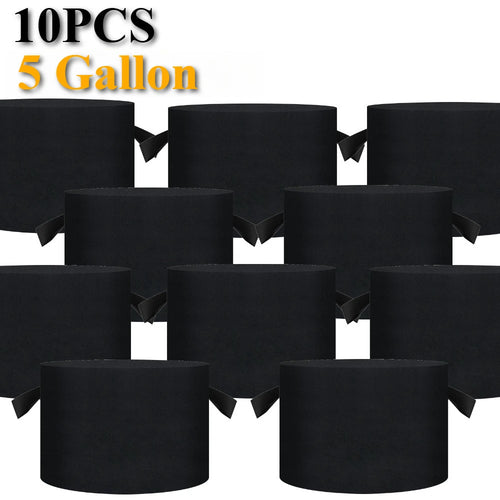 5/10Pack Vegetable/Flower/Plant Grow Bag 5 Gallon Thickened Non-Woven