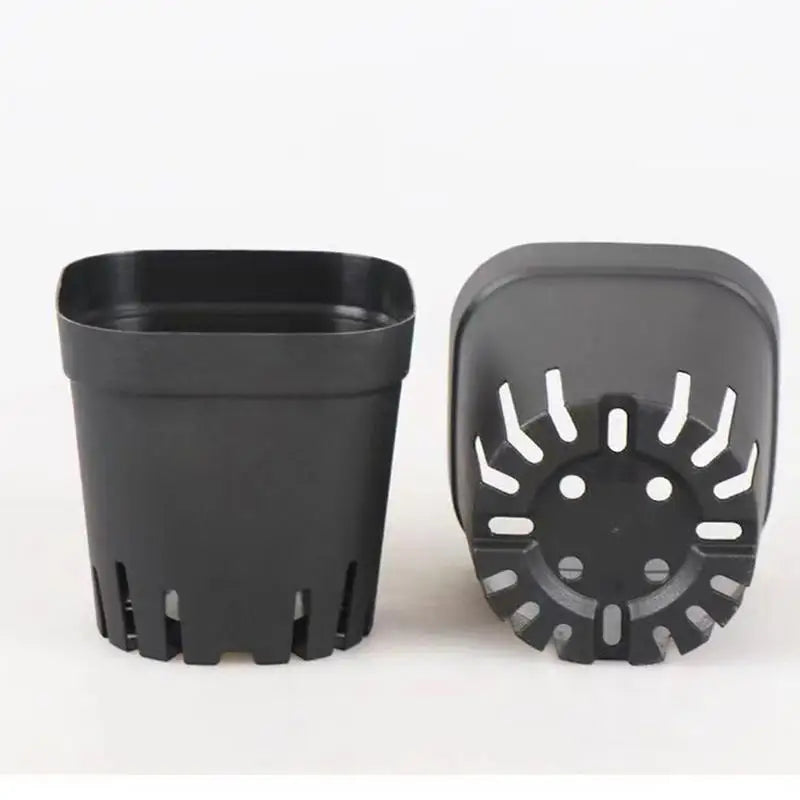 Seedling Pots 50Pcs Square Plant Seeding- Planting Cup Plastic Deep