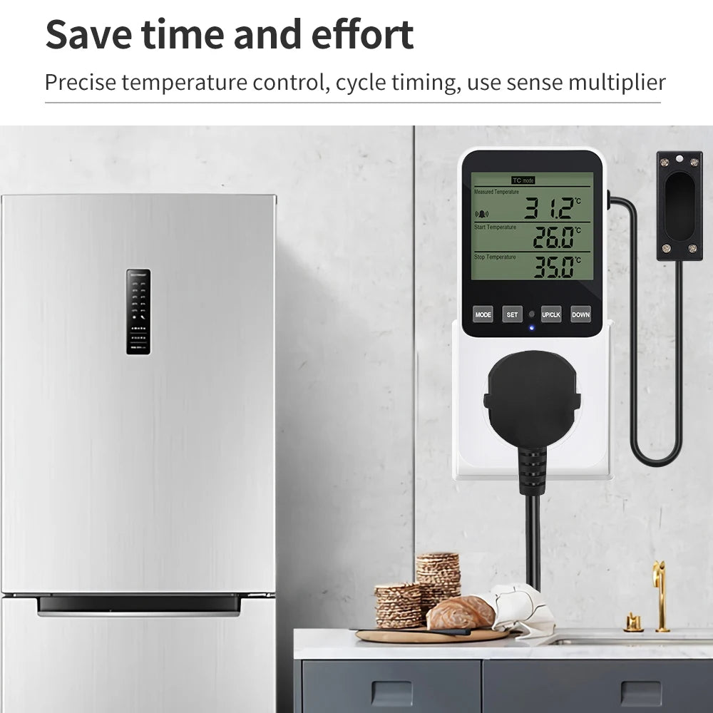 Humidity Temperature Controller Timer Socket Heating Cooling