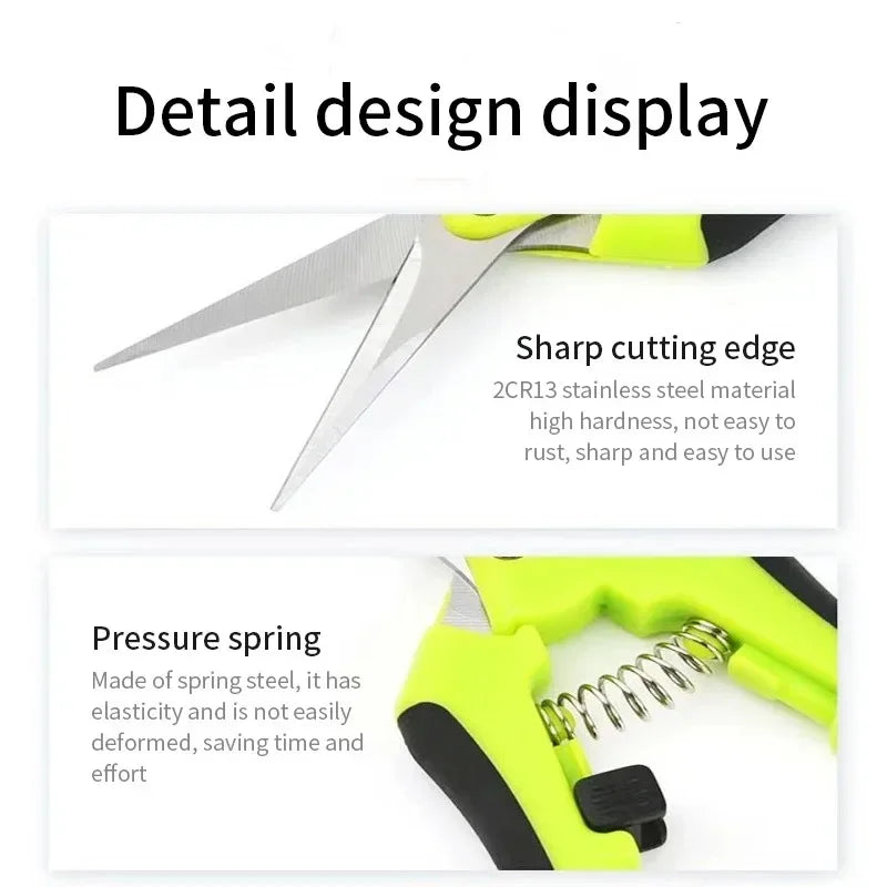 6.5 Inch Gardening Scissors Hand Pruner Pruning Shears Trimming