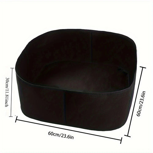 Breathable fabric elevated garden bed, rectangular planting bag,