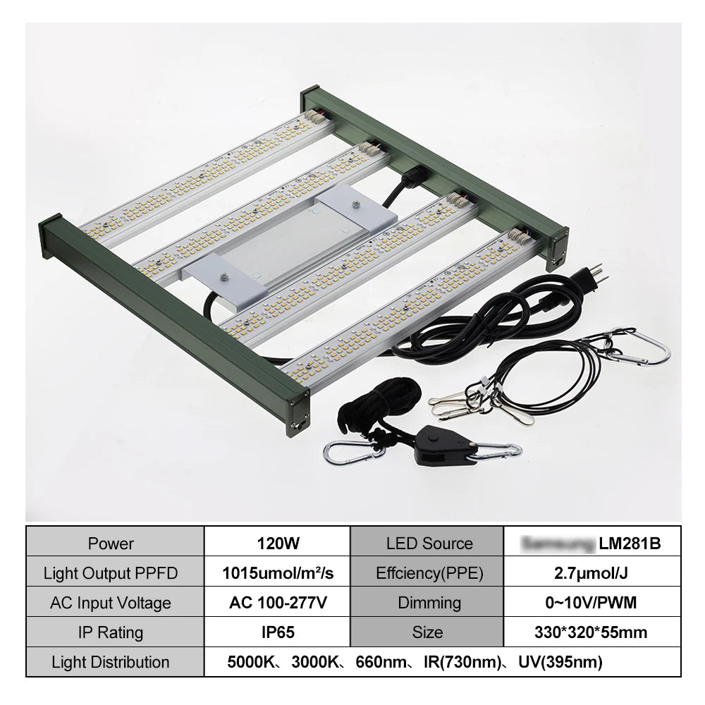 Plants Light 120W Led Grow Light IP65 Phyto Lamp Full Spectrum Tube