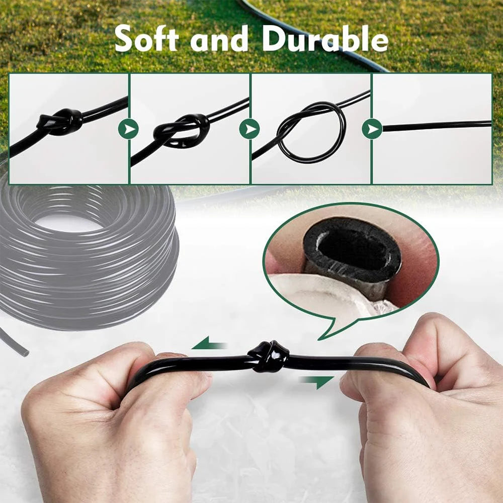 5m Black Drip Irrigation Hose Perfect for DIY Garden Irrigation System