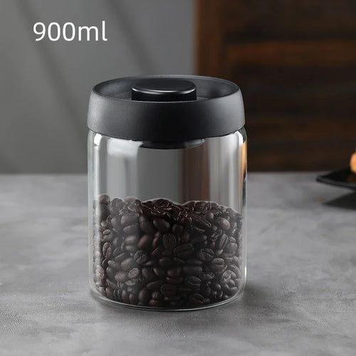 Multi Capacity Black Lid Coffee Pot Manual Vacuum Moisture-proof
