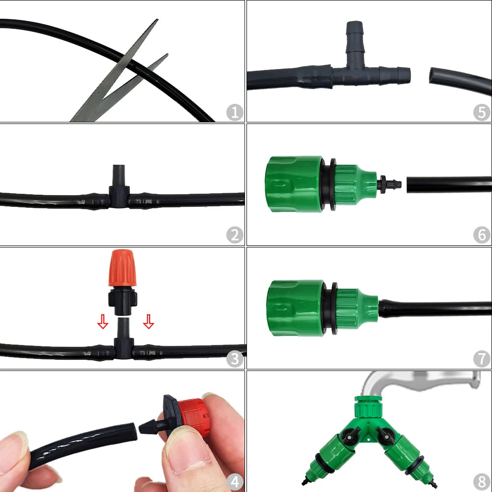 Irrigation System Garden Tools Drip Watering Kits Automatic Watering