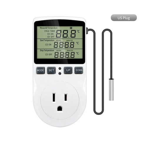 Timer Socket Thermostat Digital Temperature Controller EU/AU/US/FR/UK