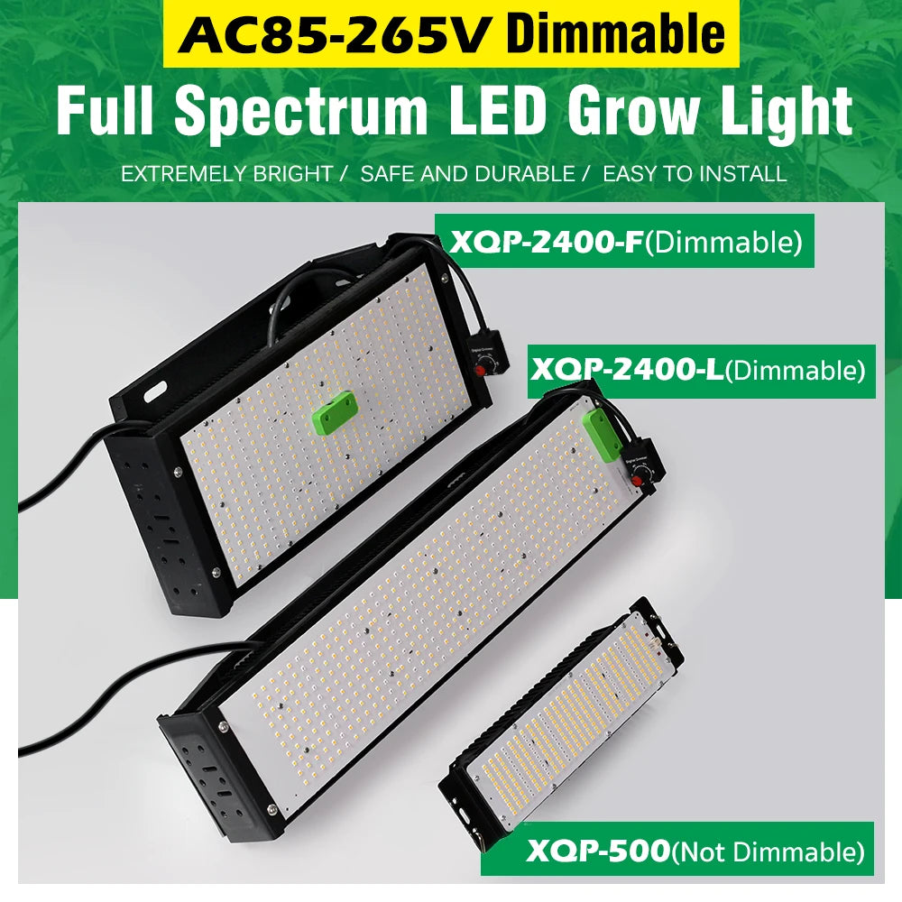 Full Spectrum LED Grow Light AC85-265V LM301B 312Pcs 3000K 6500K