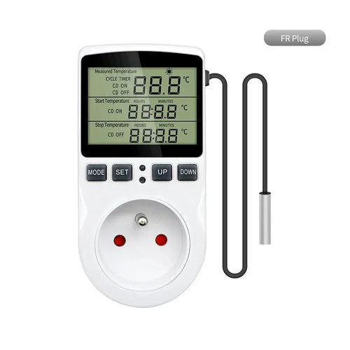 Timer Socket Thermostat Digital Temperature Controller EU/AU/US/FR/UK