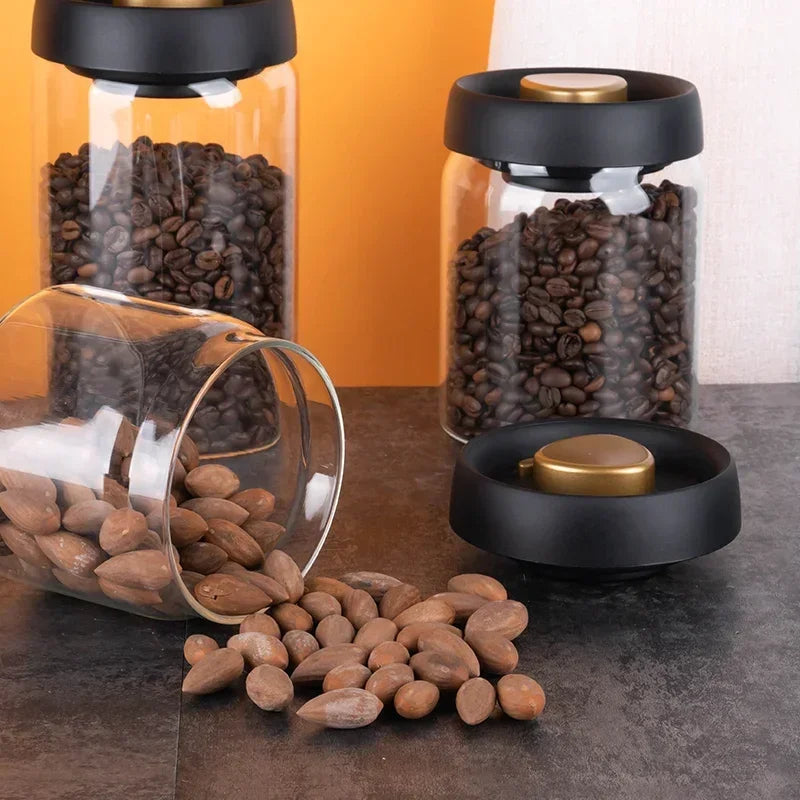 Coffee Can Manual Vacuum Moisture-proof Storage Jar Kitchen High