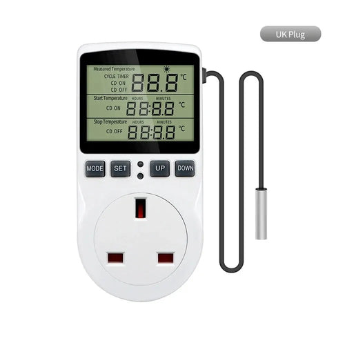 Timer Socket Thermostat Digital Temperature Controller EU/AU/US/FR/UK