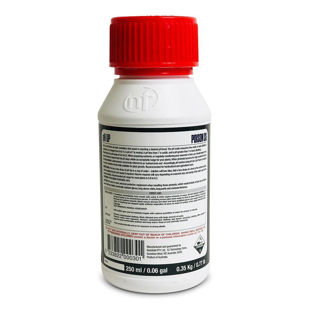 pH Up Concentrate 250ml Nutrifield Hydroponic Phosphoric Acid Soil