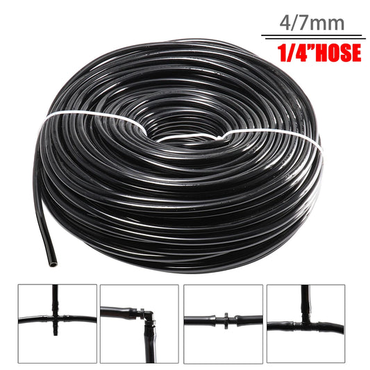 Garden Watering 4/7mm Hose PVC Micro Irrigation Pipe 1/4'' Tubing