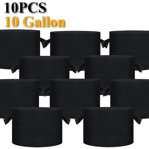 5/10Pack Vegetable/Flower/Plant Grow Bag 5 Gallon Thickened Non-Woven