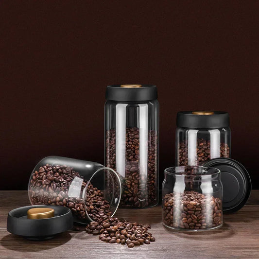Coffee Can Manual Vacuum Moisture-proof Storage Jar Kitchen High