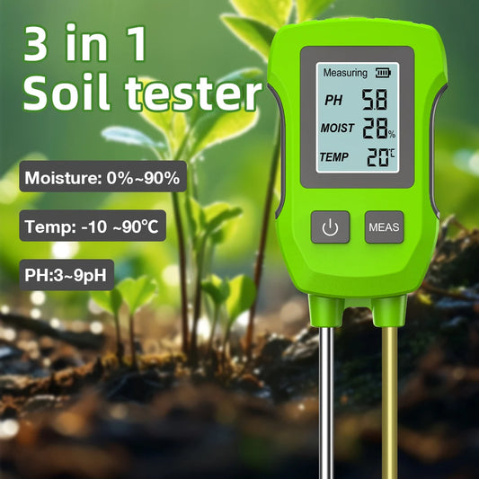 2/3/3/5/6 in 1 Digital Soil Tester Multifunctional Soil Fertility pH
