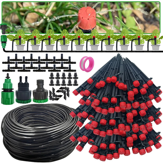 Garden Drip Irrigation Automatic Watering System Kit 1/4'' 13CM