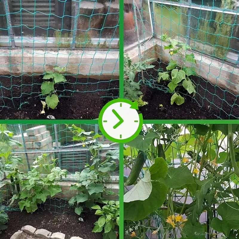 Plant Trellis Pergolas, Heavy-Duty Polyester Grow Net, Garden Trellis