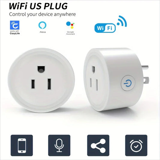 Smart US Plug WiFi Outlet Switch Socket 10A APP/Voice Control Group