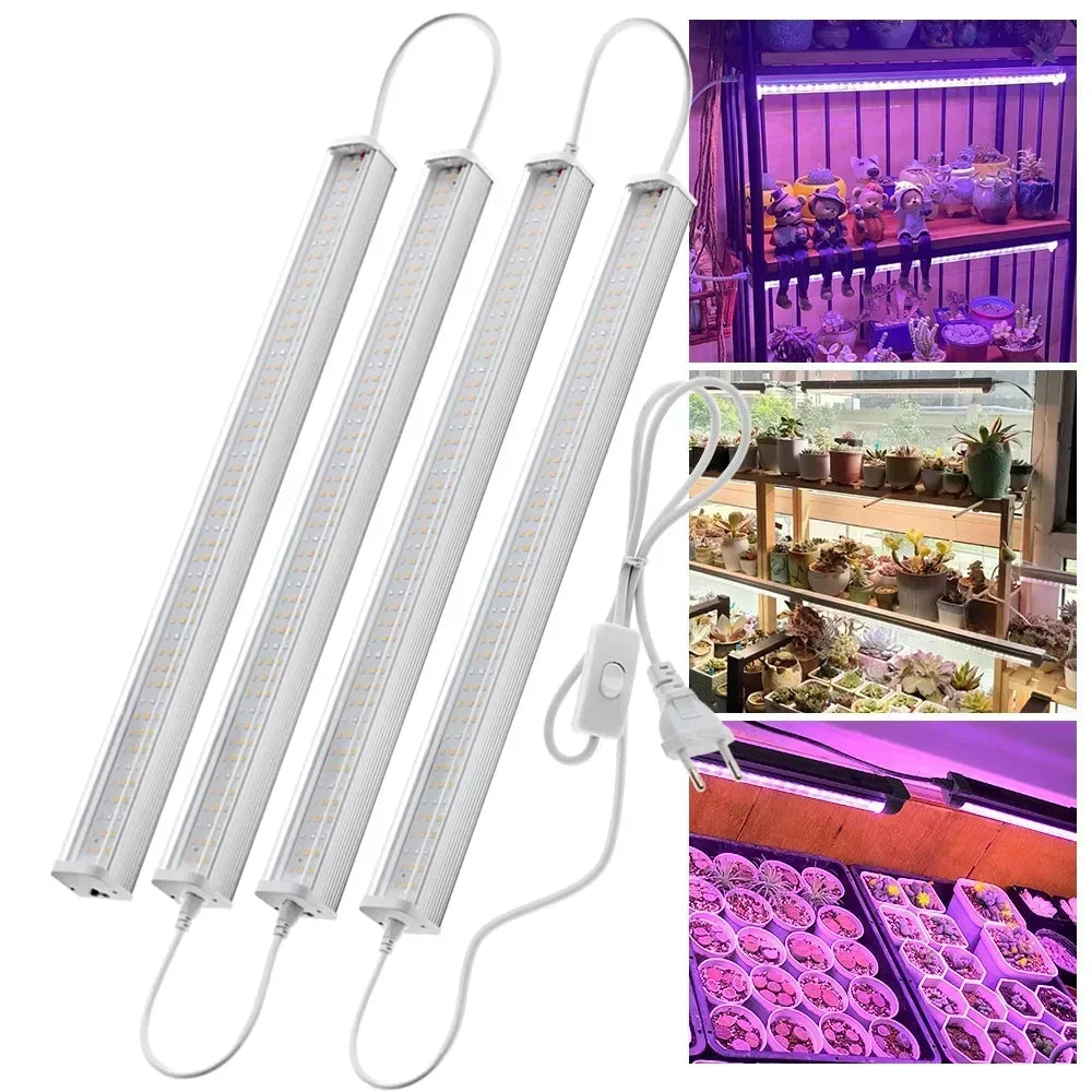 Newest 1/2/4/6PCS Full Spectrum LED Growing Lights for Greenhouse