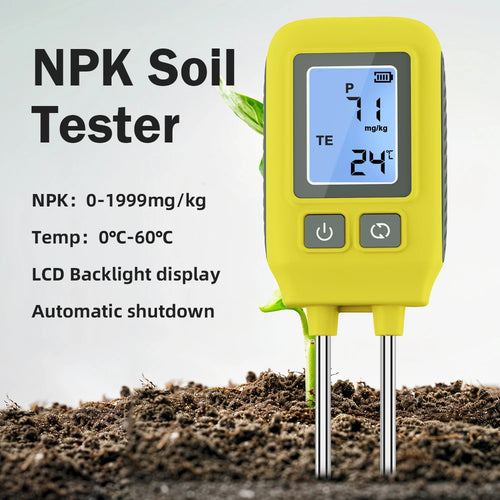 2/3/3/5/6 in 1 Digital Soil Tester Multifunctional Soil Fertility pH