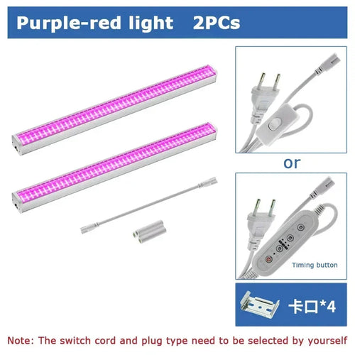 Newest 1/2/4/6PCS Full Spectrum LED Growing Lights for Greenhouse