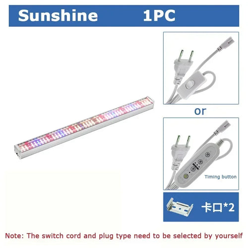 Newest 1/2/4/6PCS Full Spectrum LED Growing Lights for Greenhouse