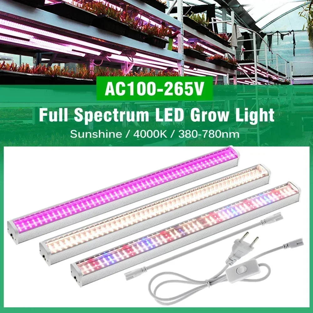 Newest 1/2/4/6PCS Full Spectrum LED Growing Lights for Greenhouse