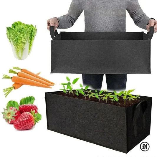Square Felt Growing Bucket Plant Growth Bag Multi-Functional Vegetable