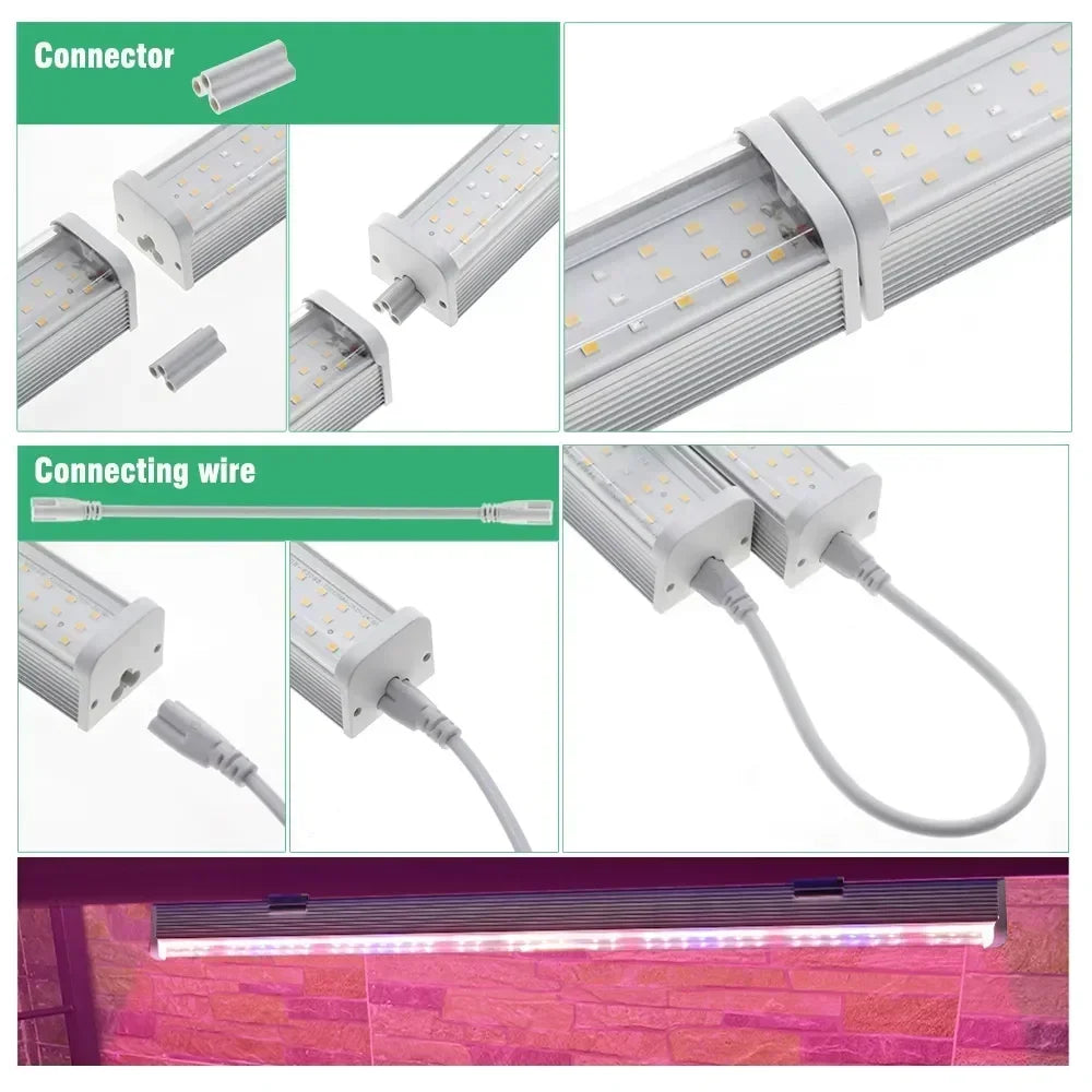 Newest 1/2/4/6PCS Full Spectrum LED Growing Lights for Greenhouse